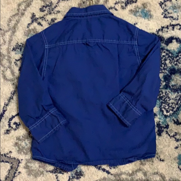 Pumpkin Patch Cobalt Blue Button up shirt - Picture 5 of 5